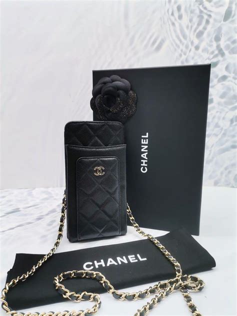 buying chanel bag over phone|chanel phone case with chain.